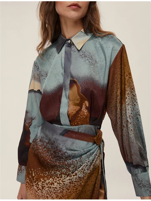 Abito in twill con nodo EMME MARELLA | MERINGA136/001